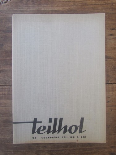 Ancienne brochure teilhol - brochure,