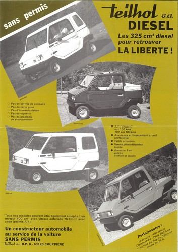 Catalogue brochure voiturette