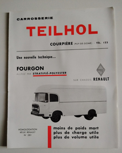 Ancienne brochure carrosserie - ancienne,