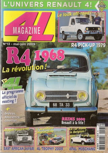 Magazine renault 4 - 4l,